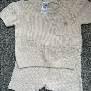 Carter's Cream Knit Baby Set